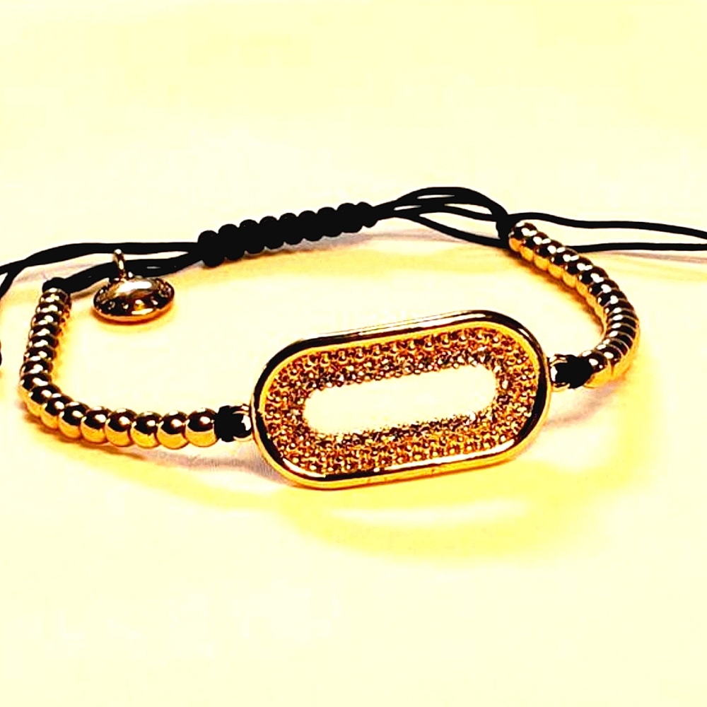 BCBGENERATION Silvertone Beaded Threaded Bracelet